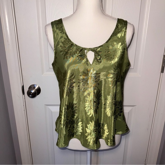 Y2K Victoria's Secret Satin Floral Tank - Picture 11 of 13